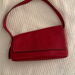 Staud asymmetrical red bag